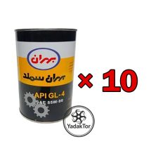 مجموعه 10 عددی روغن واسکازین GL4 -85w90 یک لیتری بهران سمند